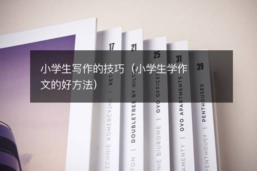 小学生写作的技巧（小学生学作文的好方法）
