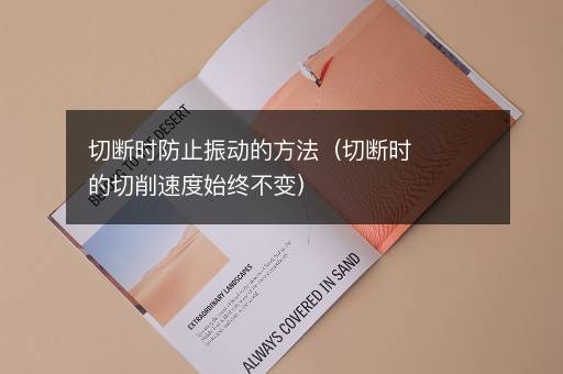 切断时防止振动的方法（切断时的切削速度始终不变）
