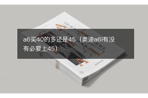 a6买40的多还是45（奥迪a6l有没有必要上45）